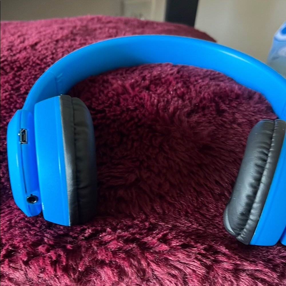 Blue On-Ear Headphones